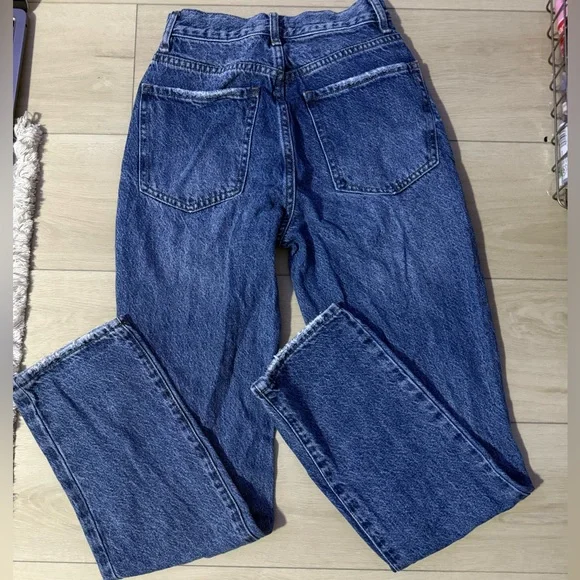 Pacsun Eco Medium Blue Distressed Dad Jeans - 23 - Picture 3 of 6